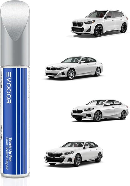 Touch Up Paint for BMW, Mineral White (A96) Exact Match Touch Up Paint Car Scratch Repair (Mineral White Metallic Tricoat for 2/3/5 Series/X1/2020 X2/18 X3/X4)