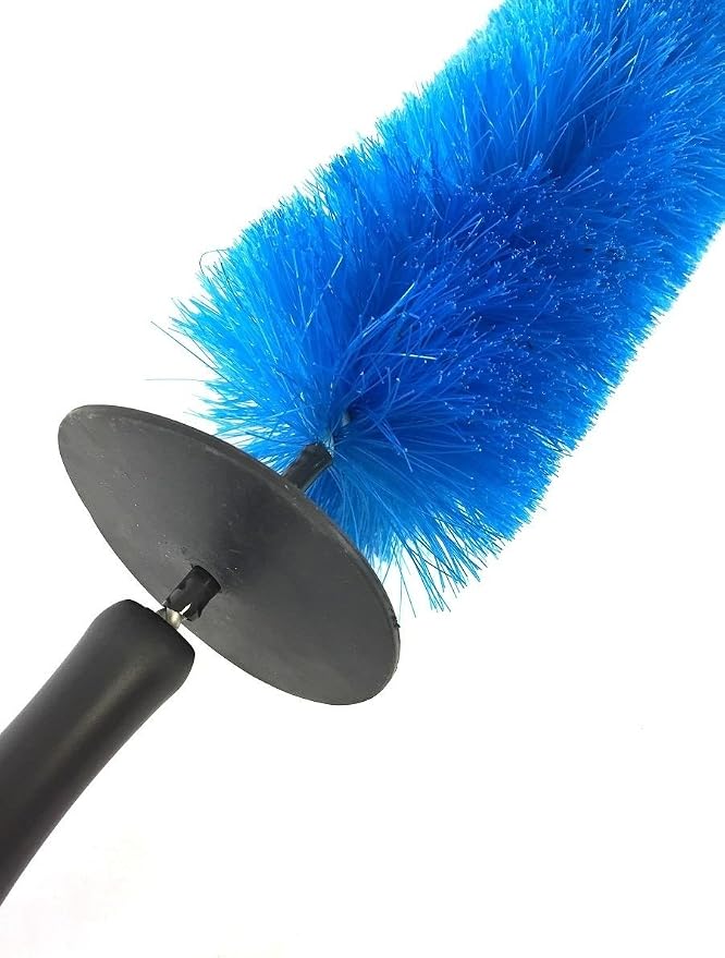 Speedy Wheel Brush, Easy Reach Wheel RIM Detailing Brush 17’’ Long Bristle by SCP, Rim Tire Detail Brush,Car Wheel Brush,Use on Rims,Wheels,Exhaust Tips and more