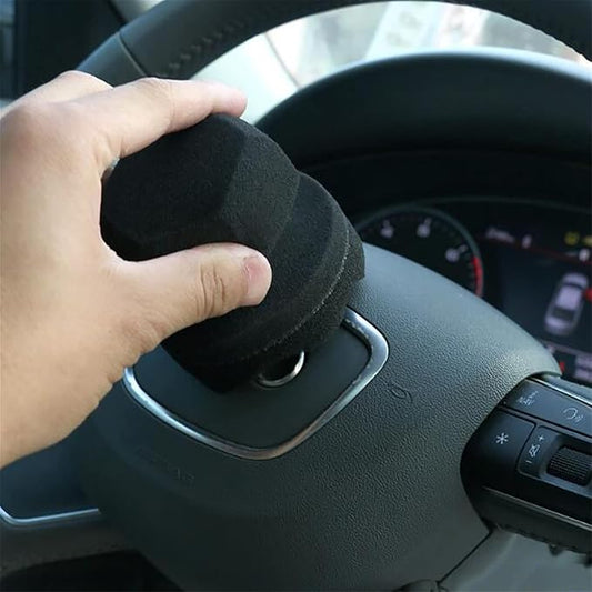 Pro Tire Hex Grip Applicator - Tire Shine Car Detailing Foam Sponge Tool | Car Cleaning Supplies After Car Wash Tire Cleaner | for Vinyl Rubber & Trim Accessories | Wheel Cleaner Rim