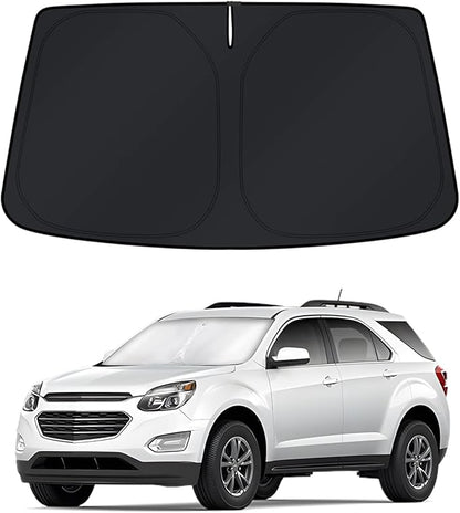 KUST Windshield Sun Shade for 2010–2017 Chevy Equinox Window Accessories Shade Sun Cover Foldable Block UV Rays Keep Car Cooler