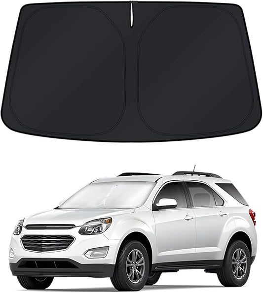 KUST Windshield Sun Shade for 2010–2017 Chevy Equinox Window Accessories Shade Sun Cover Foldable Block UV Rays Keep Car Cooler