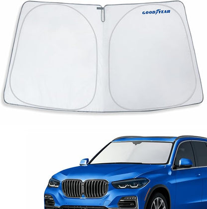 Goodyear Foldable Windshield Sunshade for BMW X5 2019-2026, SUV car Accessories, Sunshade Cover, Sun Shade Car Windshield, Window Sun Blocker - GY008219