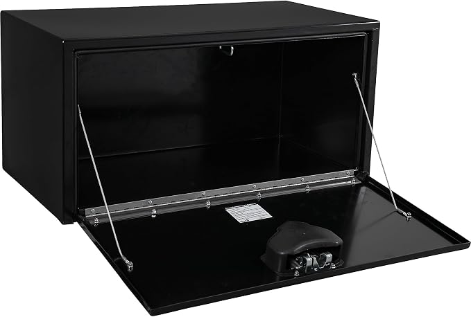 Buyers Products 1702103 Steel Underbody Truck Tool Box 18 x 18 x 30 Inch, Black Powder-Coated 14 Ga Steel, Locking Stainless Paddle Latch, Drop Door, Weather-Resistant, Made in USA