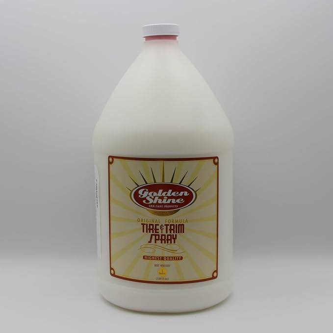 GOLDEN SHINE Tire & Trim Spray, 1 Gallon, 4 Pack 17512-CS Adds Shine and Protection