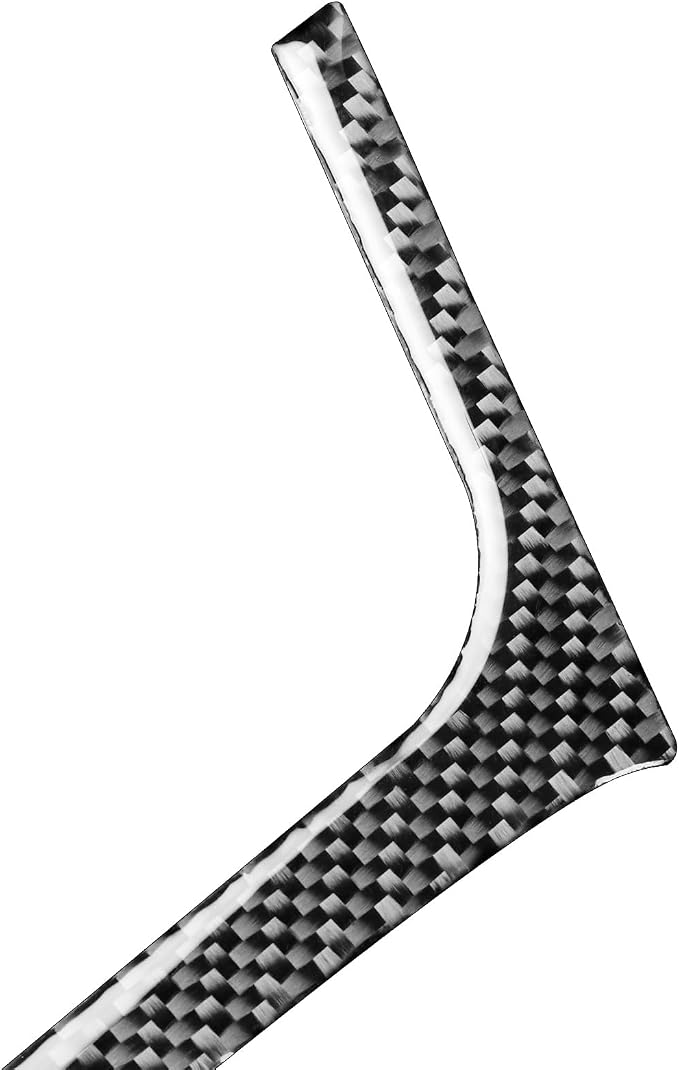 Real Premium Carbon Fiber Decor Compatible with Audi A3 S3 RS3 8V 2013 2014 2015 2016 2017 2018 2019 Car Center Console Power Outlet Sticker Frame Interior Accessories Decal Black