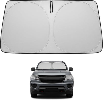 Proadsy 2026 Upgrade Front Windshield Sun Shade Foldable Sunshade Protector Custom Fit 2015-2022 Colorado Pickup Truck Accessories