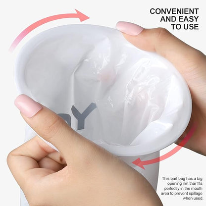 YGDZ Vomit Bags, 15 Pack Vomit Bags Disposable, 1000ml Barf Bags, Leak Resistant Throw Up, Portable Emesis Bags Puke Nausea Bags for Travel Motion Sickness, Car & Aircraft, Taxi, Kids, Women, White