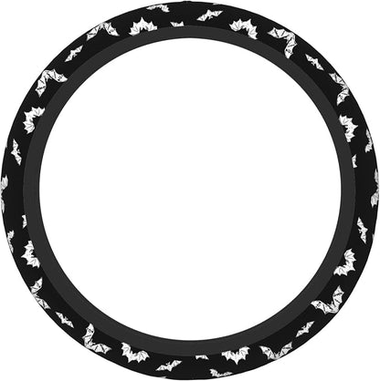 Halloween Bats Steering Wheel Cover for Women & Men – Universal 15 Inch Car Accessories, Non-Slip & Stylish Design, Fits Most Cars, SUVs, and Auto