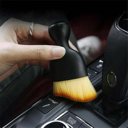 Car Interior Detailing Brush Set, 2PCS Soft Bristle Car Interior Cleaning Brush for Dashboard, Air Vent & Screens, Scratch-Free Car Dust Brush for Auto Detailing