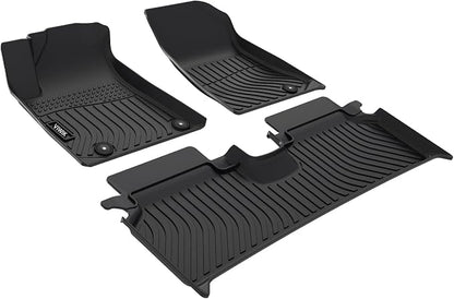 VIWIK Floor Mats for Kia NIRO EV 2023 2024, TPE Rubber All Weather Car Mats Front & Rear, Automotive Floor Liners for NIRO EV 2023 2024 Black Non-Slip