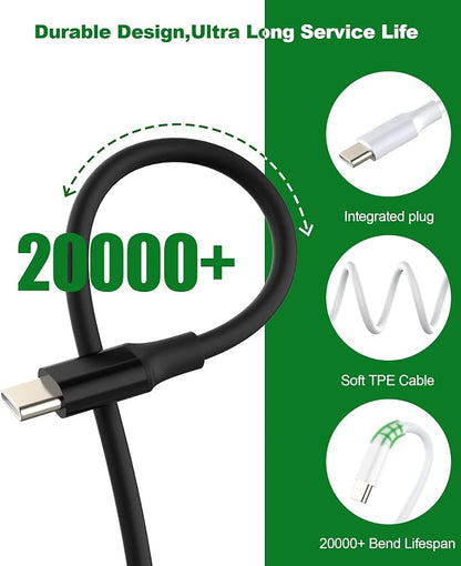 2-in-1 Headset Bypass Cable for Motorcycle, CarPlay Jumper Adapter, Enable CarPlay on Harley/Indian/Goldwing Without Bluetooth Headset, USB-C to USB-C Support Charging,Black/3.3Ft