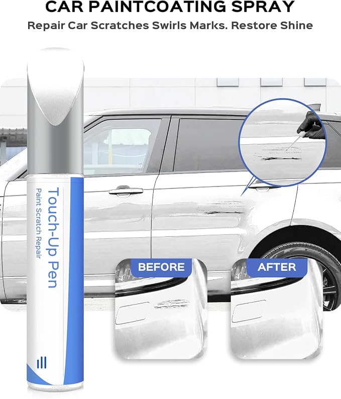 Fuji White(LRC867/NER) Touch Up Paint Compatible with Land Rover Exact Match Chips and Nicks Touch Up