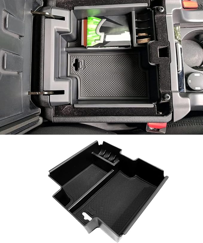 Center Console Tray Armrest Storage Box Compatible with Land Rover Discovery Sport 2015 2016 2017 2018 2019 Door Organizer ABS Tray Insert Glove Pallet