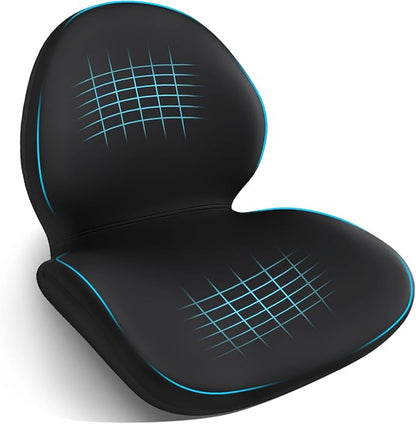 Car Seat Cushion with Lumbar Support Pillow - Memory Foam Driver Seat Cushion for Back & Sciatica Pain Relief, Washable Cover, Non-Slip Bottom for Long Driving, Office Chair & Truck (Black)