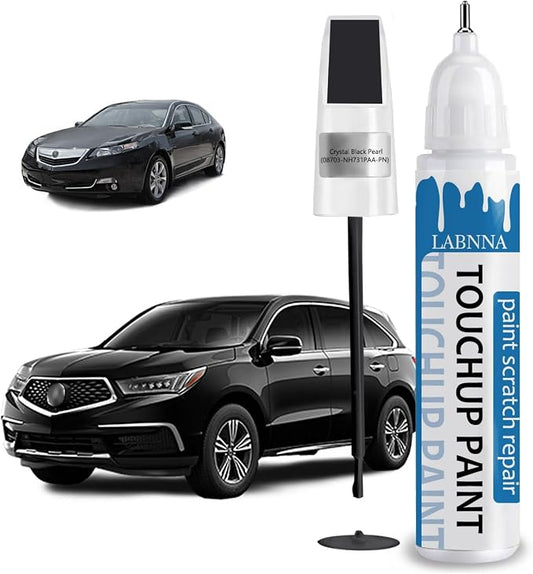Crystal Black Pearl(08703-NH731PAA-PN) Touch Up Paint for Acura-Exact Match 2 in 1 touchup Paint Pen for Chips and Nicks Repair Car Paint Scratch Repair