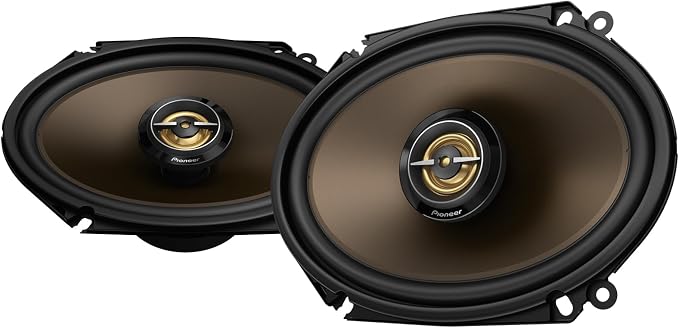 Pioneer A-Series MAX TS-A683FH 6” x 8' 2-Way Speakers (Pair) – 370W Max, Balanced Sound + Smooth Treble, Enhanced Bass, Great Stock Replacement