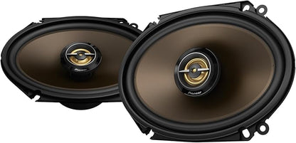 Pioneer A-Series MAX TS-A683FH 6” x 8' 2-Way Speakers (Pair) – 370W Max, Balanced Sound + Smooth Treble, Enhanced Bass, Great Stock Replacement