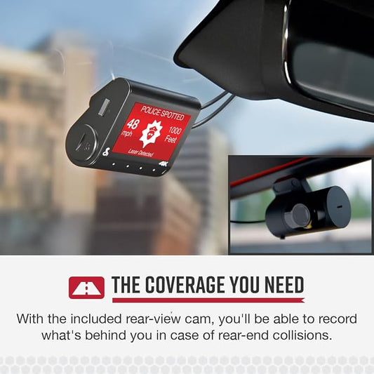 Cobra SC 250R Smart Dash Cam + Cobra 2.5A Micro USB Adapter Hardwire Kit