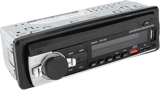 Car Radio Autoradio Bluetooth, Voice Control Car Radio Audio Player, Dual Connection Handsfree USB2.0 Car Stereo Receiver with LED Display, Support Hands Call, Music,