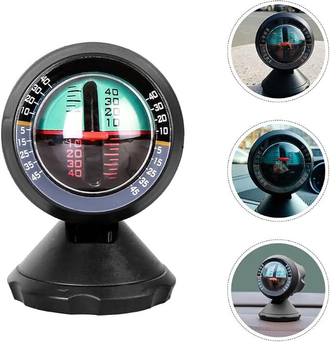 BESPORTBLE Vehicle Inclinometer Multipurpose Slope Car Balance Gauge Easy-to-use Level Meter