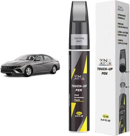 XNA Fluid Metal(M6T) for Hyundai Touch Up Paint, Car Scratch Remover for Nicks and Chips Repair, 2-In-1 Quick & Easy Fix Car Scratch Repair Kit with Exact Color-Matched