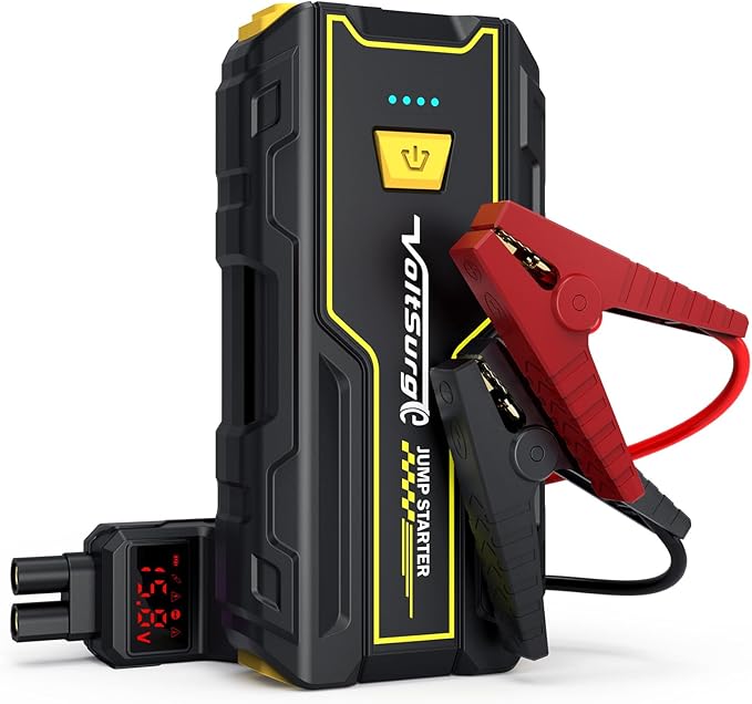 4000A Portable Jump Starter for Car, 12V Jump Box for Engine Max 7.0L Gas/5.5L Diese, Jumper Starter Battery Charger Pack with LED Flashlight & USB Port