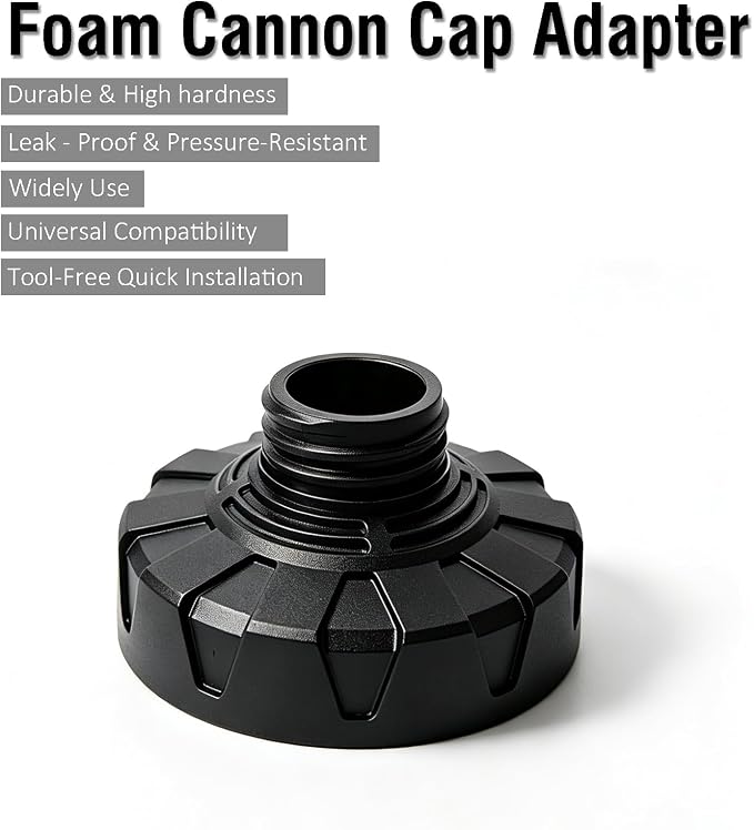 ESP Foam Cannon Adapter Converter 1 inch to 2.16inch, Leak-Proof Threaded Universal Connector, Anti-Slip for Most Foam Bottles & Nozzles
