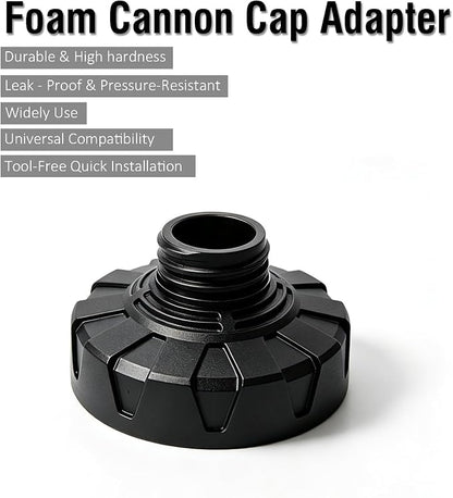 ESP Foam Cannon Adapter Converter 1 inch to 2.16inch, Leak-Proof Threaded Universal Connector, Anti-Slip for Most Foam Bottles & Nozzles