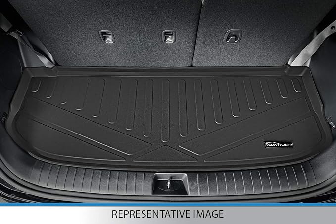 SMARTLINER All Weather Custom Fit Cargo Trunk Liner Floor Mat Behind 3rd Row for 2016-2023 Mazda CX9
