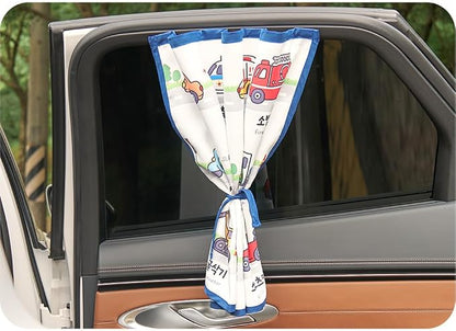 Magnetic Car Sun Shade Curtain for Side Window – Sun Blocker and UV Protector for Baby, Kids, and Pets – Universal Fit with Built-in Magnets for Steel-Framed Door (Magnet-New Cars)
