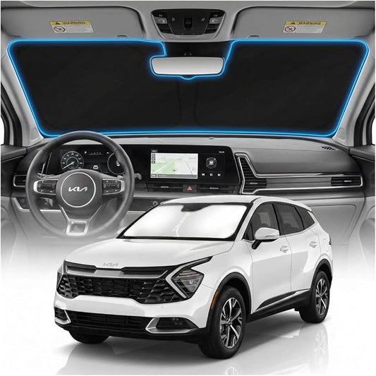 for KIA Sportage NQ5 Sun Shade Windshield Cover - Custom Fit Sportage NQ5 Accessories 2023 2024 2025 2026 Sunshade Foldable UV Protection & Heat Shield Sun Visor Accessories
