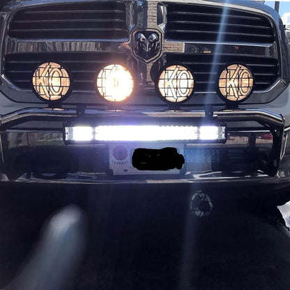 Willpower 20 inch 288W Triple Row Flood Spot Beam Led Light Bar Off Road Driving Lights for Vehicle Jeep SUV Truck ATVs Boat,DC 12V 24V Waterproof(20 inch)