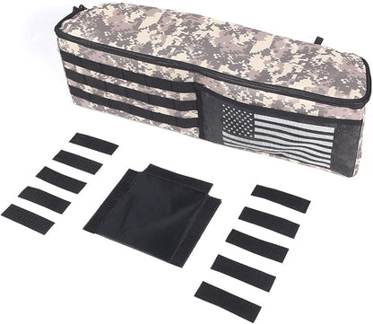 Aunginsy 1PCS Trunk Organizer Compatible with Toyota FJ Cruiser 2007-2021+, Car Right Side Trunk Storage Bag Backseat Hanging Storage Multi-Compartment Space Saving Accessories, Camouflage Pattern
