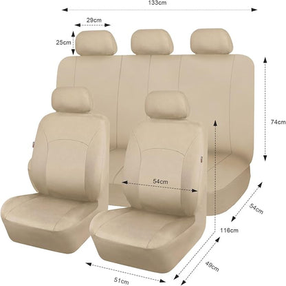 Flying Banner Car Seat Covers Front Seats Rear Bench Polyester car seat Protectors Easy installations Rear Bench Split Classic Man Lady Truck