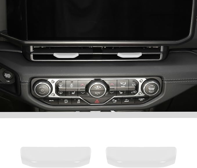JWWY for Jeep JL Vent Air Outlet Adjustment Cover Trim Compatible with 2024-2025 Jeep Wrangler JL JLU Jeep Gladiator JT Interior Accessories 2pcs White