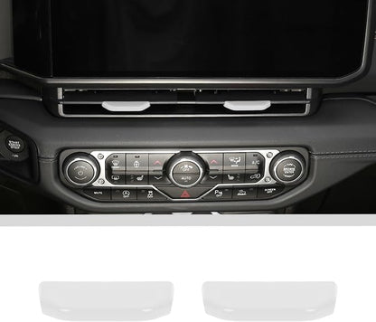 JWWY for Jeep JL Vent Air Outlet Adjustment Cover Trim Compatible with 2024-2025 Jeep Wrangler JL JLU Jeep Gladiator JT Interior Accessories 2pcs White