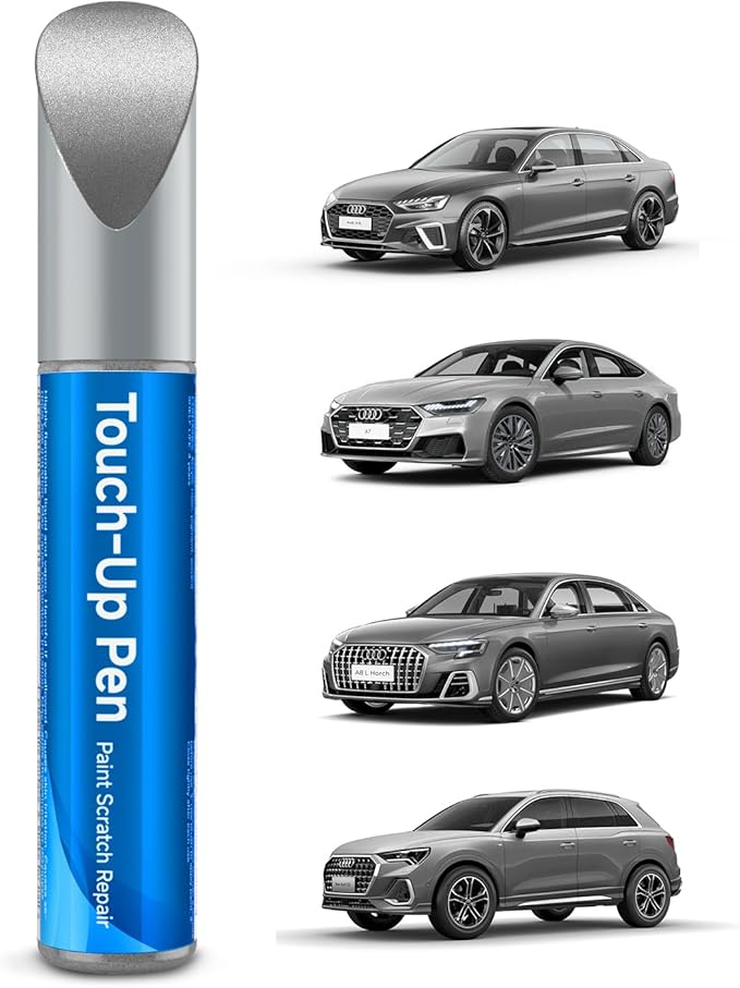 LZ7G/L5 Florett Silver Metallic Touch Up Paint Compatible With Audi Exact Match Car Paint Pen Scratch Repair