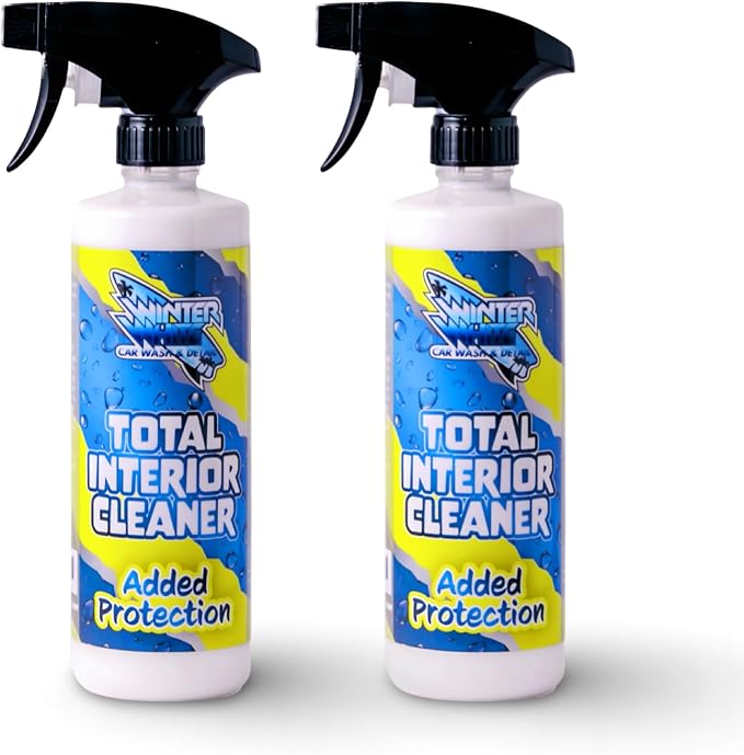 Winter White Premium Total Interior Cleaner with added Ceramic Protection, Safe for Use in Cars, Trucks, SUVs, Jeeps, Motorcycles, RVs & More, 16 fl oz (2)