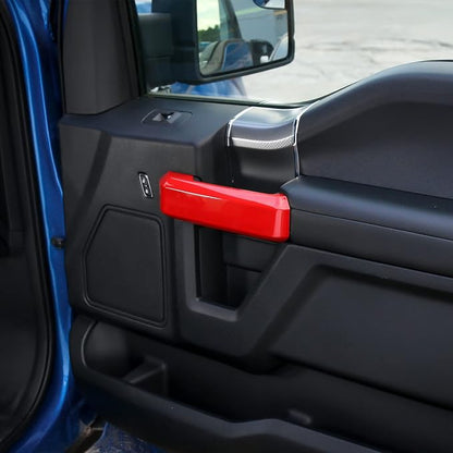 Voodonala Inner Door Handle Covers Trim for Ford F150 2015 2016 2017 2018 2019 2020(Red,4Pcs/Set)