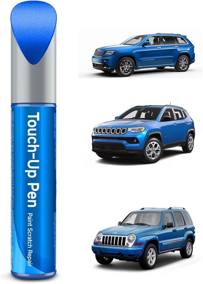 Touch Up Paint Compatible with Jeep Exact Match Touch Up Paint Car Scratch Repair (Hydro Blue/Laser Blue Pearl(PBJ/MBJ) Compatible with Cherokee/Compass/Liberty)