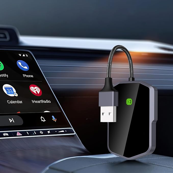 Wireless CarPlay Adapter for iPhone, Seamless Connection for Convert Wired to Wireless Car Play Adapter, Wireless Bluetooth Apple Car Play, Plug & Play for Cars from 2017 & iPhone iOS 10+