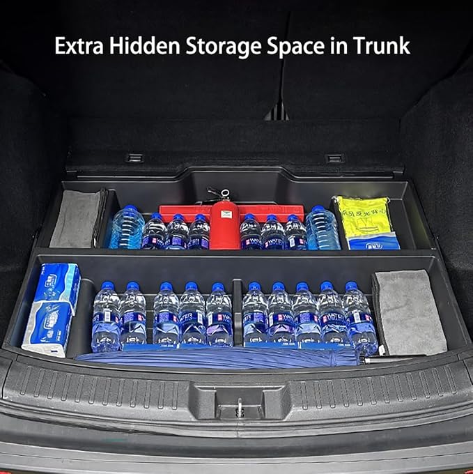 Trunk Custom-Fit Organizer for 2023 2024 2025 Honda CR-V, SUV Insert Cargo Rear Hatch Storage Box for CRV EX LX EX-L Touring Turbo Plus Sport Accessories