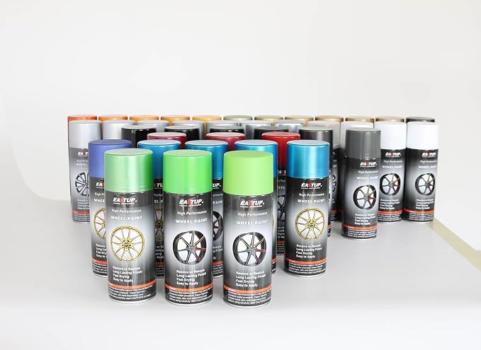 EASTUP Premium Crimson Gold Metallic Acrylic Enamel Wheel Paint - Brilliant Finish, High Durability, Fade-resistant, Quick Drying Rim Coating Spray Paint.
