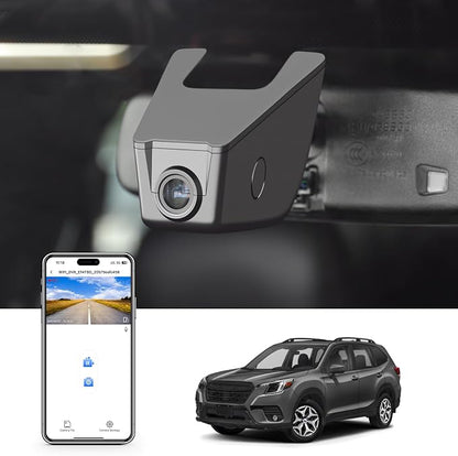 4K Dash Cam Custom fit for Subaru Forester 2016-2024 & Fits 2025 Forester Wilderness only (Model A), Base Limited Premium Sport Touring etc, Integrated OEM Look,UHD 2160P Video,App & WiFi, 64GB Card