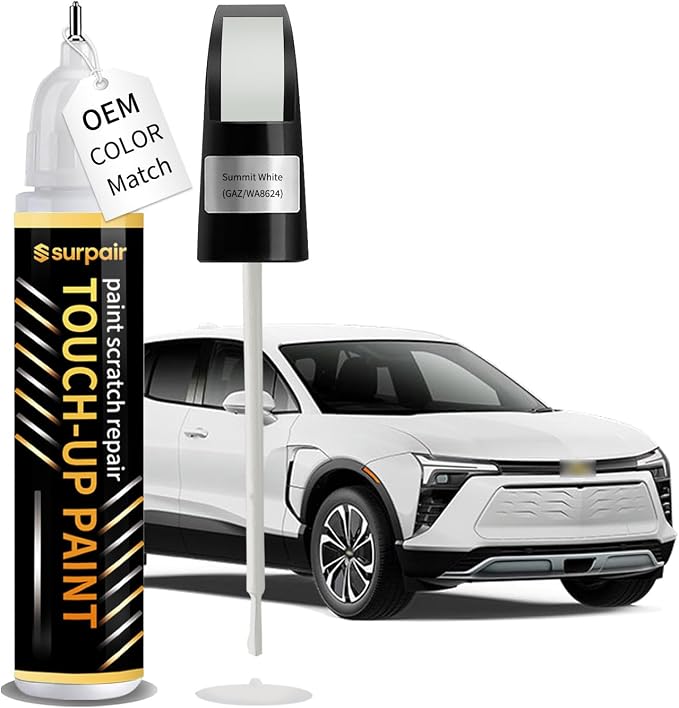Summit White GAZ/WA8624 Touch up Paint for Chevrolet OEM Color Match Car Scratch Repair Kit for Nicks & Chips Scratches Quick & Easy Paint Fix 2-In-1 Car Scratch Remover Pen