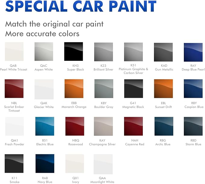 RBG Arctic Blue Touch Up Paint for Nissan, DIY Car Paint Scratch Repair Kit, Automotive Paints, Quick & Easy Fix Scratch Repair Compatible with Rogue/Altima/Frontier/Pathfinder/Titan/Murano/NV