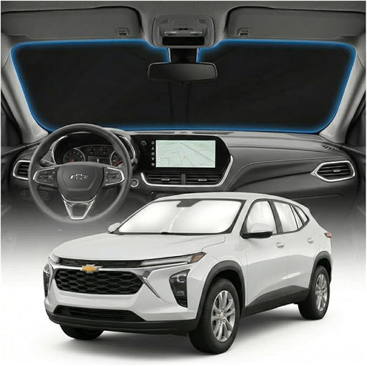 for Chevy Trax Sun Shade Windshield Cover - Custom Fit Trax Accessories 2013-2024 2025 2026 Sunshade Foldable UV Protection & Heat Shield Sun Visor Accessories