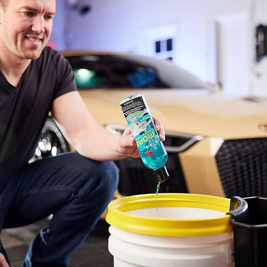 Stoner Car Care 91603-6PK M.O.A.B. High Foaming Car Wash Soap – pH-Neutral, Ultra Concentrated, Safe for Wax & Sealants, Works with Foam Cannon or Bucket, Blue Raspberry Scent – 16 fl oz (Pack of 6)