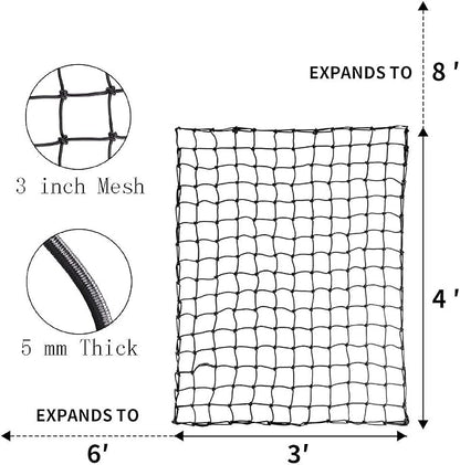 XCAR 64"x 39"x 4" Universal Roof Rack Basket Black with 3' x 4' Cargo Net and Rooftop Cargo Carrier Bag 15 Cubic ft - Car Top Luggage Storage Holder Baskets for SUV Truck Vehicle