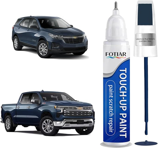 Lakeshore Blue Metallic GXP/WA136H Touch up Paint for Chevrolet-Exact Match Scratch Repair Kit 2-In-1 Premium Car Paint Pen for Chips & Nicks